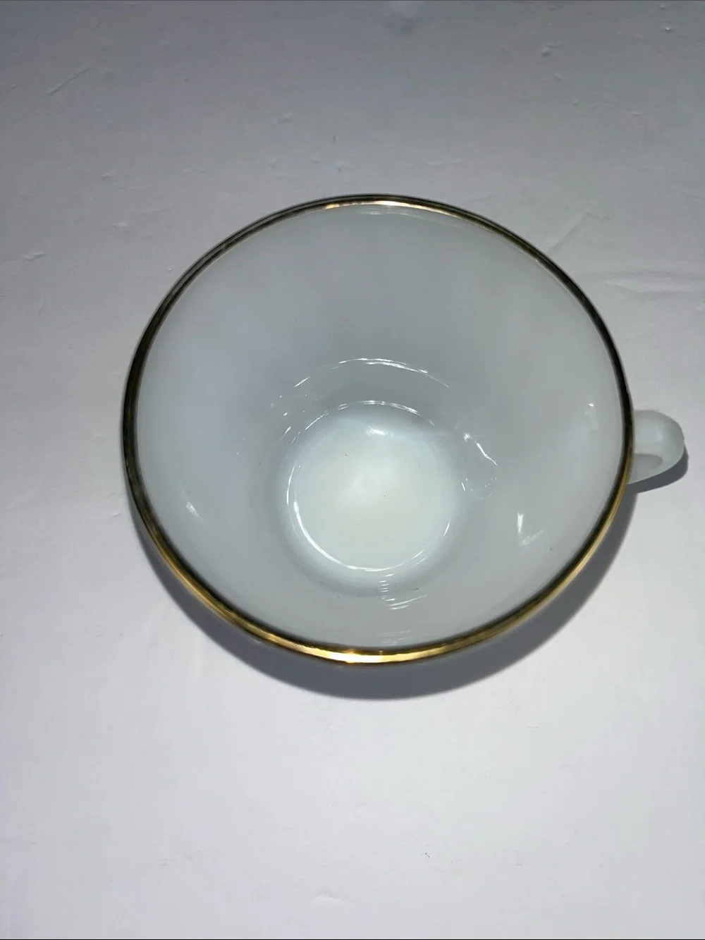 Vintage Fire King Gold Swirl Cup and Saucer